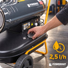 Nagrzewnica olejowa 40 KW z kominem spalinowa dmuchawa + termostat LCD piec do ogrzewania hali warsztatu i magazynu