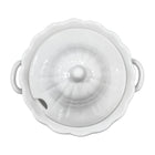 KAIA HOME Waza 3 l z pokrywką 20 cm retro vintage biała ceramika gastro porcelanowa do zupy, bulionu i serwowania dań