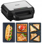 Opiekacz Gofrownica Panini do kanapek tefal UltraCompact SW383D10 3w1 nominalna srebrny/szary
