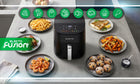 Frytkownica beztłuszczowa AIR fryer 5l 1500W frytownica 8 programów czarna czarny