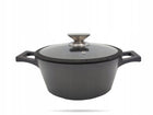 Garnek z pokrywą zwieger aluminiowy nonstick indukcja black stone 24cm 3,5l rondel kuchenny do zup i potraw