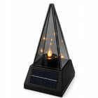 Znicz Solarny Lustro Piramida 3D Lampion Fotowoltaiczny 24,5cm Dzień i Noc ozdoba nagrobna na cmentarz, LED, ponad 75