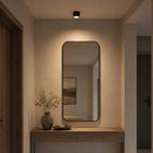 Lampa Sufitowa Oprawa Halogenowa LED GX53 Spot NATYNKOWA Kinkiet Reflektor plafon okrągły czarny 1-punktowy do salonu