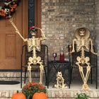 Szkielet człowieka kościotrup 90 CM DUŻY halloween ozdoby dekoracje duch XL plastikowa figura stojąca, rekwizyt na