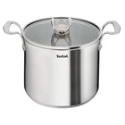 Garnek stalowy z pokrywką tefal Extreme 22cm 6,3l E5296104 indukcja gaz do zup i potraw, kuchnia elektryczna