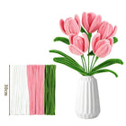 Druciki kreatywny zestaw do tworzenia kwiatów bukietów zestaw 400 sztuk drut florystyczny 30 cm do rękodzieła i