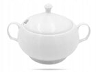Biała waza do zupy, pokrywa z otworem 3L PORCELANA BOGUCICE serwowanie rosołu, bulionu oraz gorących potraw