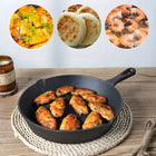 3x GŁĘBOKA ŻELIWNA PATELNIA NON-STICK MASYWNA PATELNIA GRILL ZESTAW 3 szt. do smażenia i duszenia