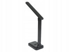 Lampka biurkowa LED do czytania na biurko nocna 3 barwy kreślarska USB HQ ściemniana lampa stołowa czarna 29 cm