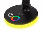 LAMPKA NA BIURKO BIURKOWA LED DO CZYTANIA SZKOLNA DOTYK REGULOWANA RGB USB lampa stołowa ściemniana czarna 35 cm 9 W