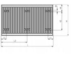 GRZEJNIK STALOWY PANELOWY dwupanelowy 500 x 1000 mm C22 BOCZNY DIAMOND 500 mm grzewcza biały