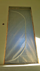 2szt drzwi remontowe budowlane przeciwpyłowa kurtyna zamek błyskawiczny osłona przejścia przed kurzem 110x220 cm