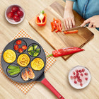 Patelnia do Naleśników Jajek Sadzonych Pancakes i Placków 26cm Non Stick powłoka marmurowa, okrągła, mycie w zmywarce