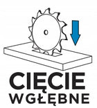PILARKA ZAGŁĘBIARKA Z PROWADNICĄ SZYNA 2x 70cm PIŁA WGŁĘBNA TARCZA GRAPHITE elektryczna do cięcia, moc 1200 W