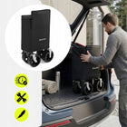 Wózek transportowy składany XXL 250l plażowy ogrodowy HyperMotion do przewożenia zakupów i bagażu, udźwig 100 kg