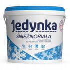 Jedynka Śnieżnobiała Farba biała emulsyjna do ścian dobre krycie matowa 10l akrylowa, do malowania powierzchni