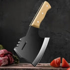 Nóż szefa ostry tasak japan toporek solidny duży ciężki 26cm 3460 siekacz kuchenny do mięsa, stalowe ostrze, drewniana