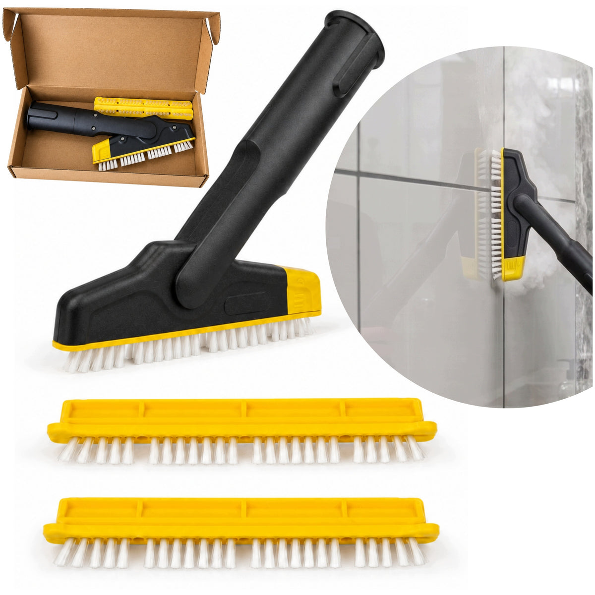 Szczotka do FUG do parownic karcher SC5 SC4 SC3 SC2 SC1 - purey końcówka czyszcząca, spoiny, szczeliny, płytki, kafelki