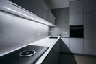 Profil LED aluminiowy czarny do taśm Klosz mleczny zaślepki zestaw 2 metry kanał montażowy do oświetlenia liniowego