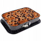 Blacha do pieczenia prostokątna do ciasta tortownica 39x27,5x8cm non-stick forma granitowa do wypieków i deserów