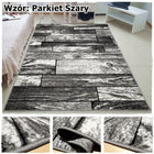 Nowoczesny Dywan BCF Shiraz 200x300 2x3 Szare Brązowy Bordo do Pokoju polipropylenowy prostokątny wzór kwiatowy salon