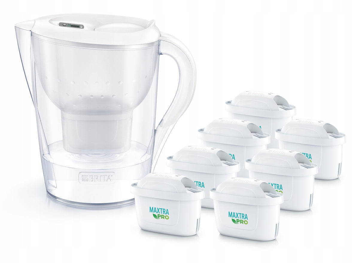 Brita Marella XL dzbanek filtrujący biały 7x filtr maxtra Pure Performance