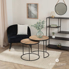 Lustro wiszące ścienne okrągłe na linie sznur 37cm 380 mm 38 cm