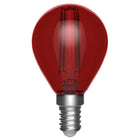 Żarówka LED E14 G45 4,5W = 40W Czerwona Filament Mocna Kulka Niemrugająca źródło światła dekoracyjne do nastrojowego
