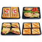Opiekacz do kanapek 4w1 panini grill elektryczny gofrownica sandwich 2200W nominalna czarny