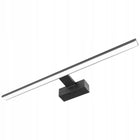 Kinkiet LED łazienkowy ścienny Lampa nad lustro 15W 60cm aluminium do umywalki czarna oprawa ze zintegrowanym źródłem