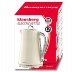 Czajnik elektryczny Klausberg KB-9016 1.7l stal Nierdzewna 304 Kremowy 1.7 l 2200 w beżowy metal, tworzywo sztuczne