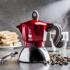 Kawiarka Bialetti New Moka Induction 6tz czerwona klasyczna 280 ml 0 w czerwony aluminium, stal nierdzewna