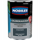 Nobiles chlorokauczuk szary grafitowy RAL 7024 0,9l emalia beton metal farba ochronna do podłóg i posadzek