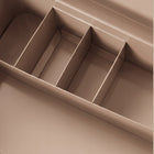 Apteczka metalowa z wyjmowaną tacką 32,5X16,5X20,5 CM beżowa do leków organizer na lekarstwa, kasetka medyczna z