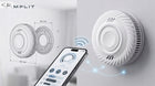 Czujnik dymu inteligentny wifi tuya certyfikowany TUV simplit 60m2 10 letni bezprzewodowy alarm przeciwpożarowy do domu