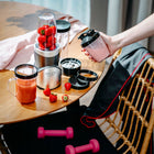 Blender kielichowy do smoothie koktajli 1200W 4 bidony butelki 4w1 srebrny
