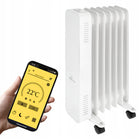 Grzejnik olejowy elektryczny Mission Air OSLO biały 1500W biały WIFI TIMER 120 mm 630 mm grzewcza