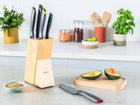 Noże w bloku TEFAL Fresh Kitchen 6el stal zestaw do krojenia, akcesoria kuchenne, komplet 5 sztuk