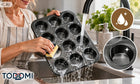 Forma do muffinek babeczek 12 SZT gniazd blacha non-stick do pieczenia metalowa foremka na cupcakes, mini wypieki