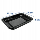 Forma blacha do pieczenia ciasta prostokątna duża non-stick 37x26x4 CM metalowa foremka do wypieków, naczynie