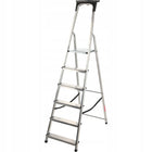 Drabina aluminiowa domowa 6 stopniowa składana półka + HAK produkt polski do malowania, podest 118 cm, zasięg pracy