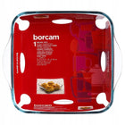 Naczynie żaroodporne 22x25 cm szklane kwadratowe do zapiekania pieczenia forma na lasagne, brytfanna, 1,98 l, do