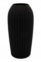 Wazon nowoczesny czarny 25cm na suche kwiaty i lego Botanicals plastikowy pojemnik dekoracyjny, osłonka do kompozycji