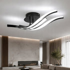 Lampa Sufitowa Wisząca LED Żyrandol Czarna Nowoczesna 24W 6500K do Salonu 3 punkty światła, aluminium, zintegrowane
