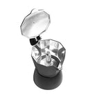 Kawiarka Zaparzacz do Kawy Adler AD 4421 - Intensywne Espresso w 320ml aluminiowa, 6 filiżanek, czarna, można myć w