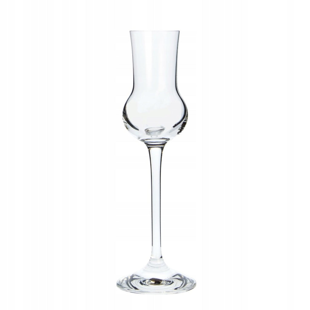 Kieliszki do nalewek i wódki Solo Grappa 80 ml (6 szt.) na likier, szklane, bezbarwne, można myć w zmywarce