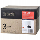 Lampa Zewnętrzna LED 30W Czujnik Ruchu i Zmierzchu Regulacja Halogen Czarny naświetlacz 2200 lm IP65 światło neutralne