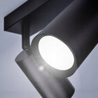 Lampa sufitowa kinkiet spot oprawa halogenowa natynkowa 2x GU10 czarna okrągła do salonu, kuchni i przedpokoju