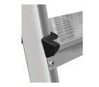 Drabina aluminiowa dwustronna 2x4 stopniowa 125 kg drabest podest podnóżek schodki do prac domowych, wysokość robocza
