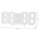 4w1 Zegar cyfrowy LED 3D ścienny stojący budzik termometr data alarm elektroniczny czasomierz do pokoju i biura, na